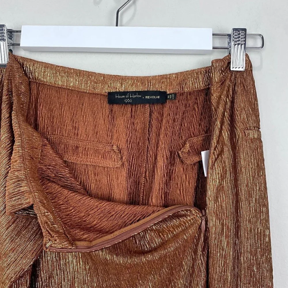 House of Harlow 1960 x REVOLVE Odel Pant Bronze XXS